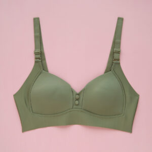 Armela Gentle Cloud Seamless Full Coverage Bra-Olive Green