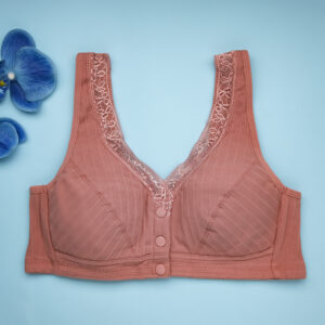 Valene Front Closure full Coverage Smart Women's Bra- Bean Paste